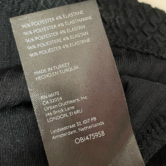 NWT Anthropologie Maeve Textured Sweetheart Top - Black - XL - Picture 14 of 14